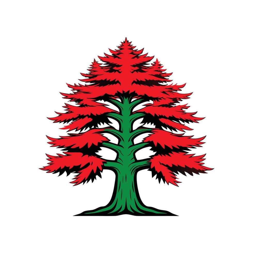 Distinctive Outline of Eastern Red Cedar Tree vector