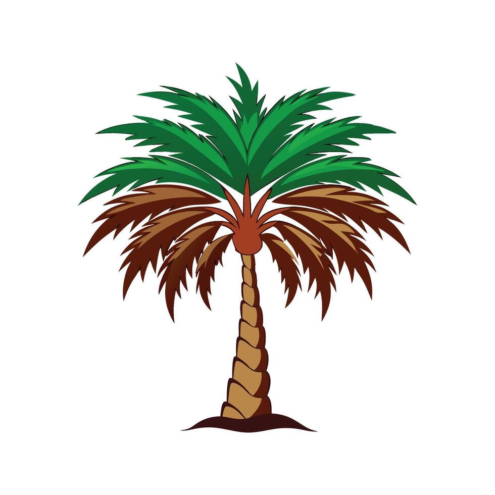 Realistic Chilean Wine Palm Tree Bold Outline Design 2 vector