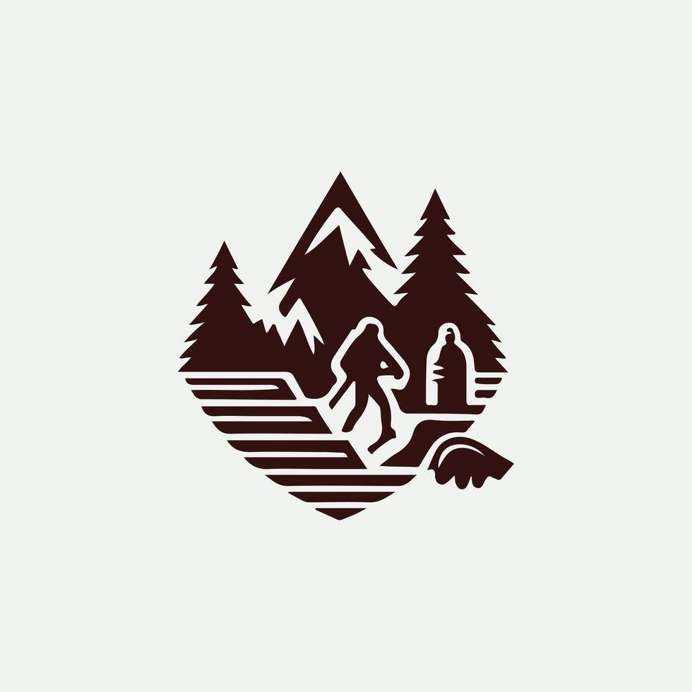 Echoing Depths Caving Logo vector