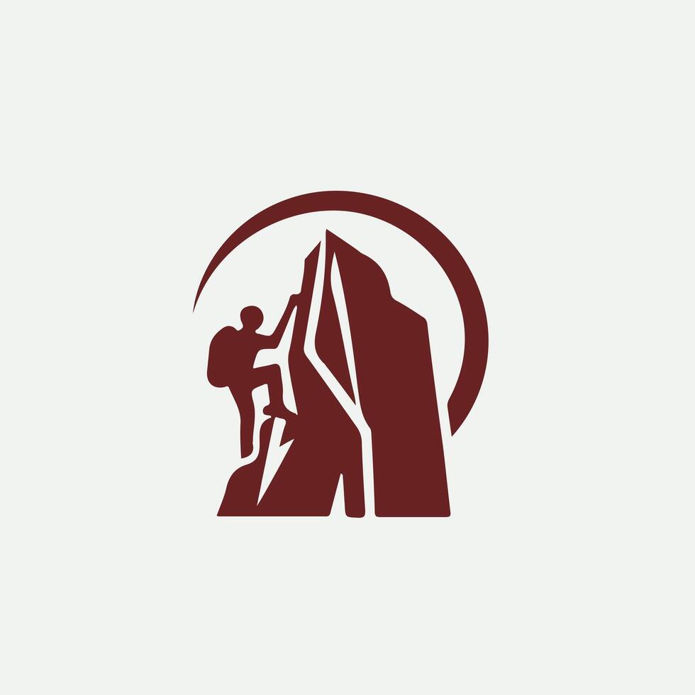 Grip X Rock Climbing logo vector