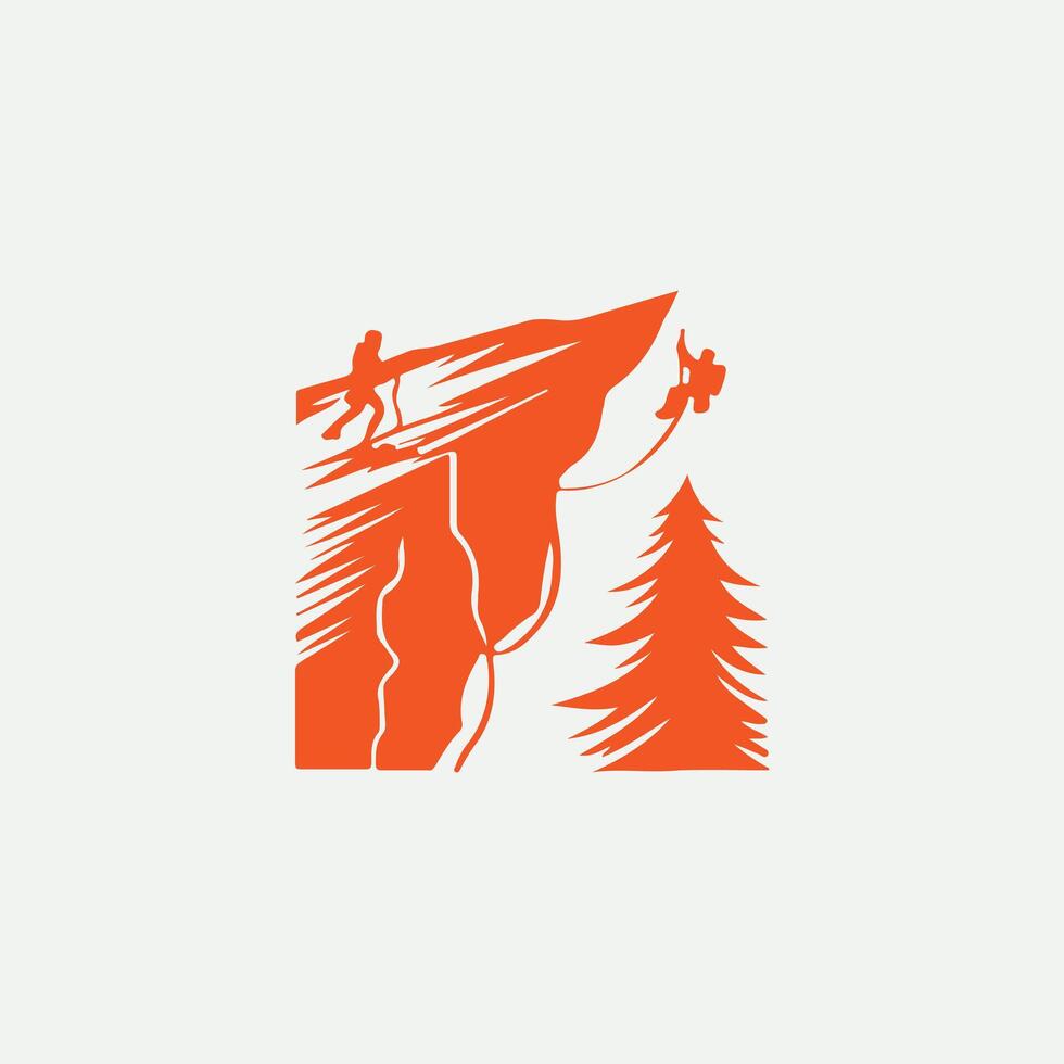 Boulder Quest Rock Climbing logo vector