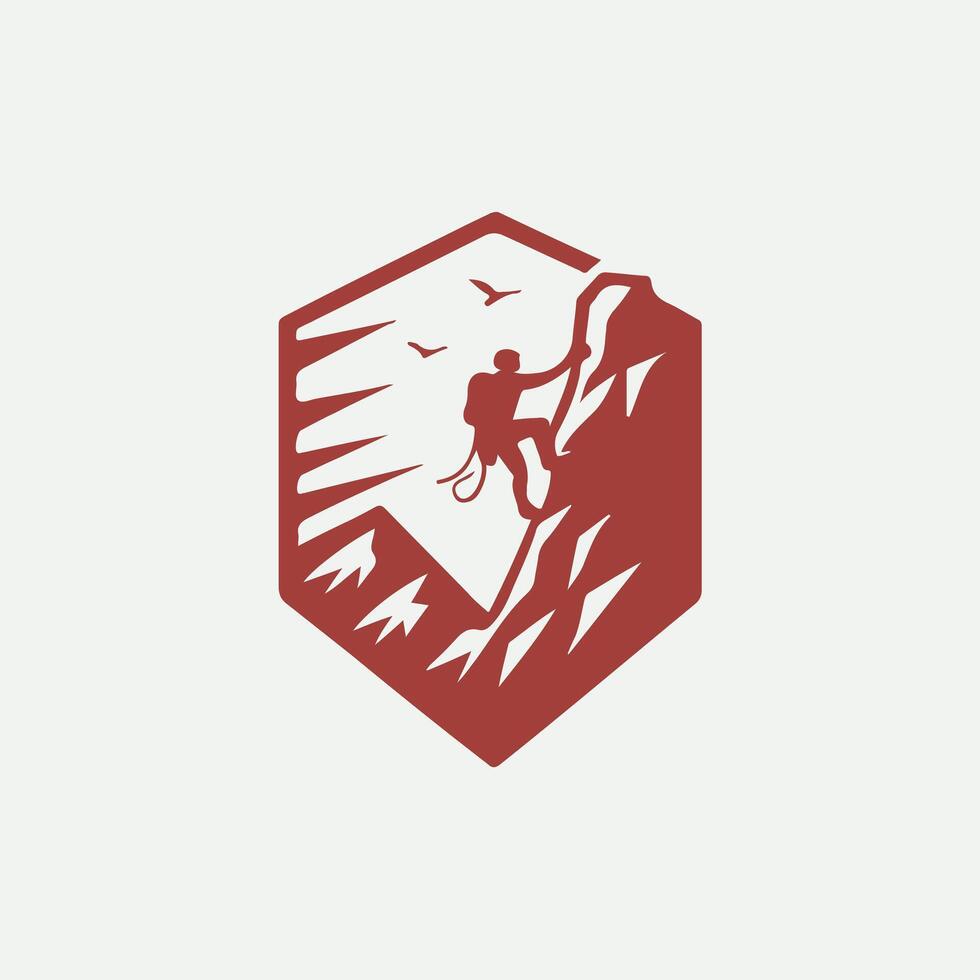 Summit Explorers Rock Climbing logo vector