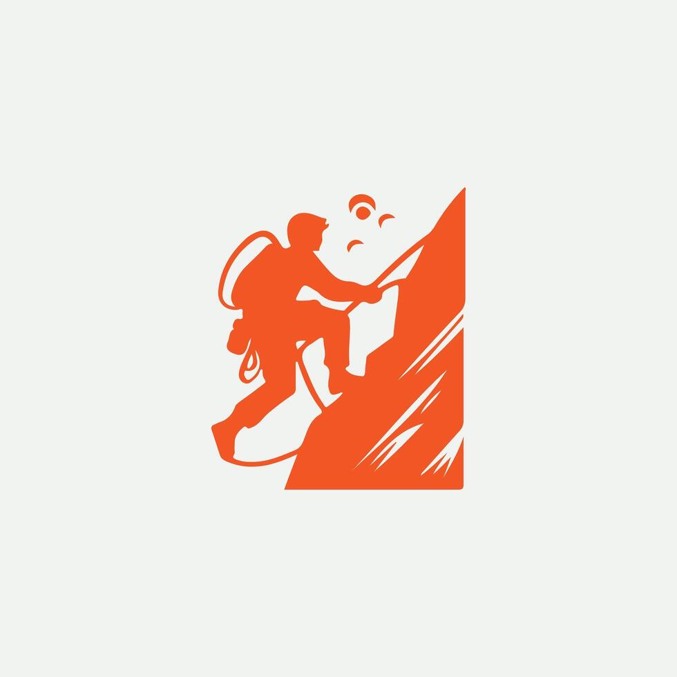 Peak Hold Rock Climbing logo vector