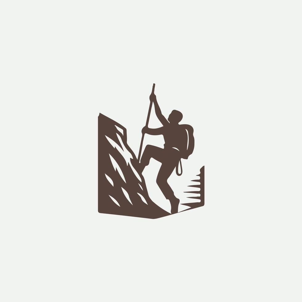 Crag Masters Rock Climbing logo vector