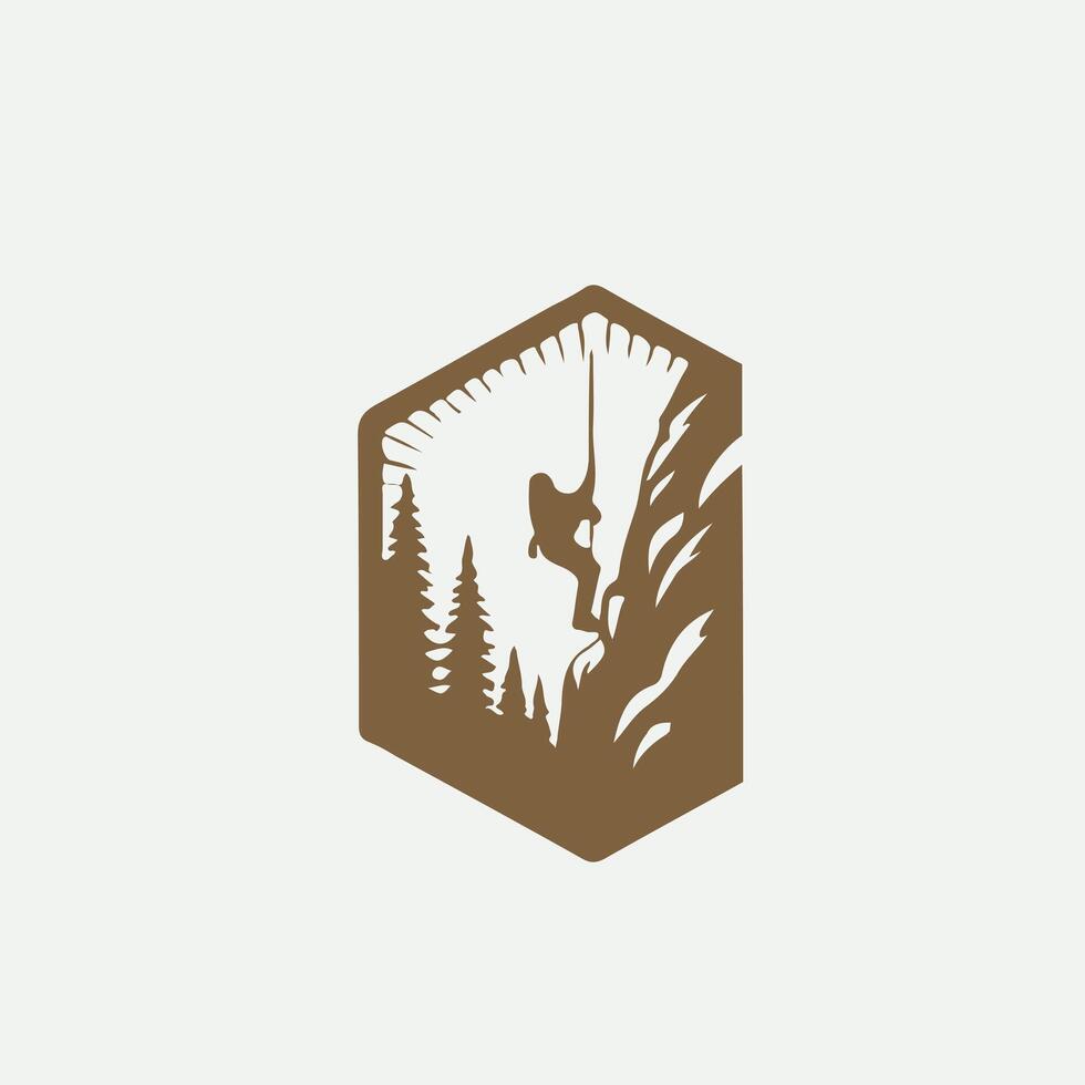 Rock Climb Pro Rock Climbing logo vector