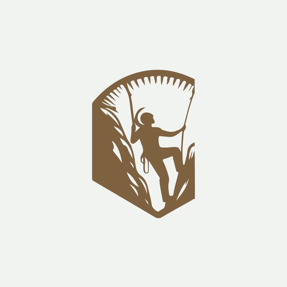 CliffAdventures Rock Climbing logo vector