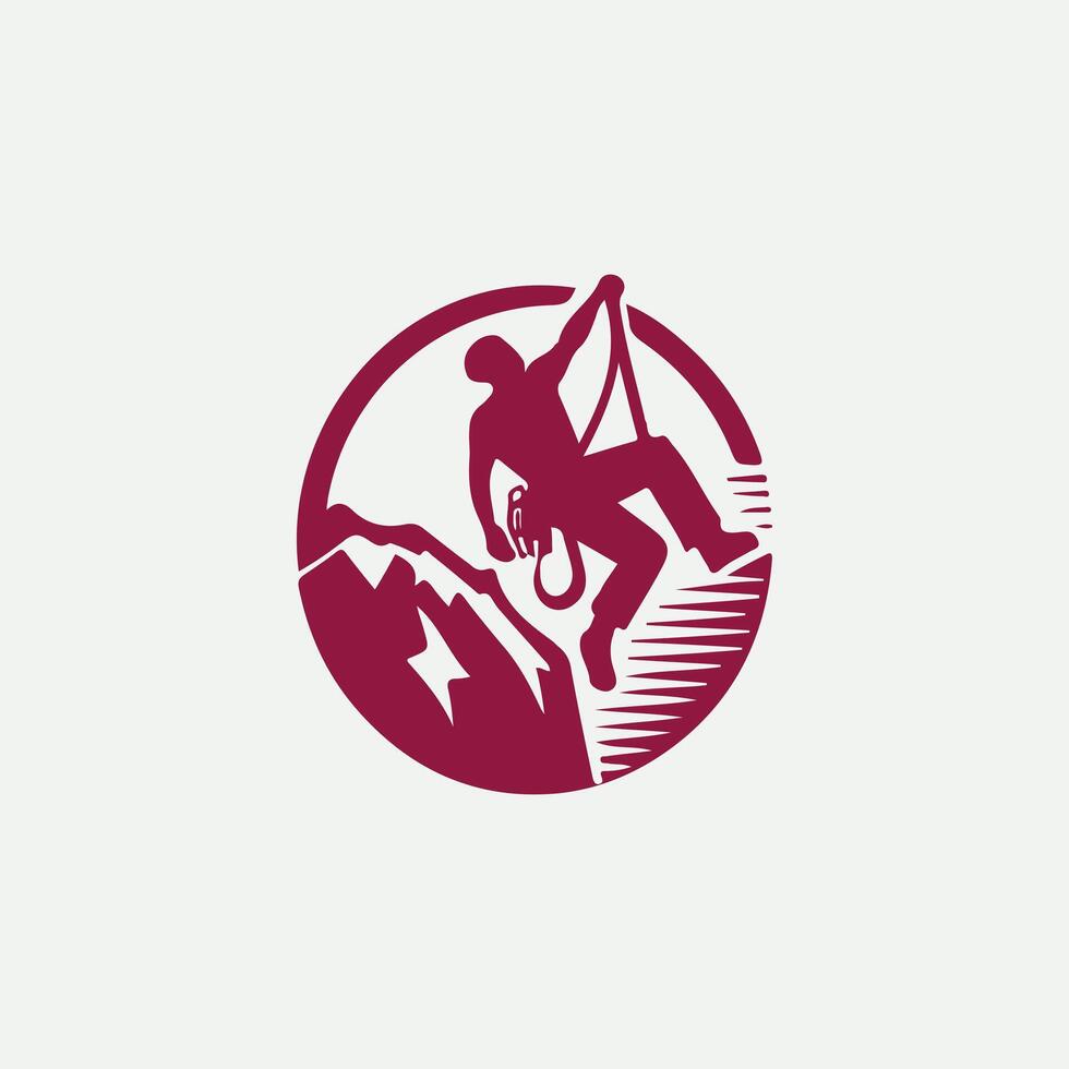 Rock Trek Rock Climbing logo vector