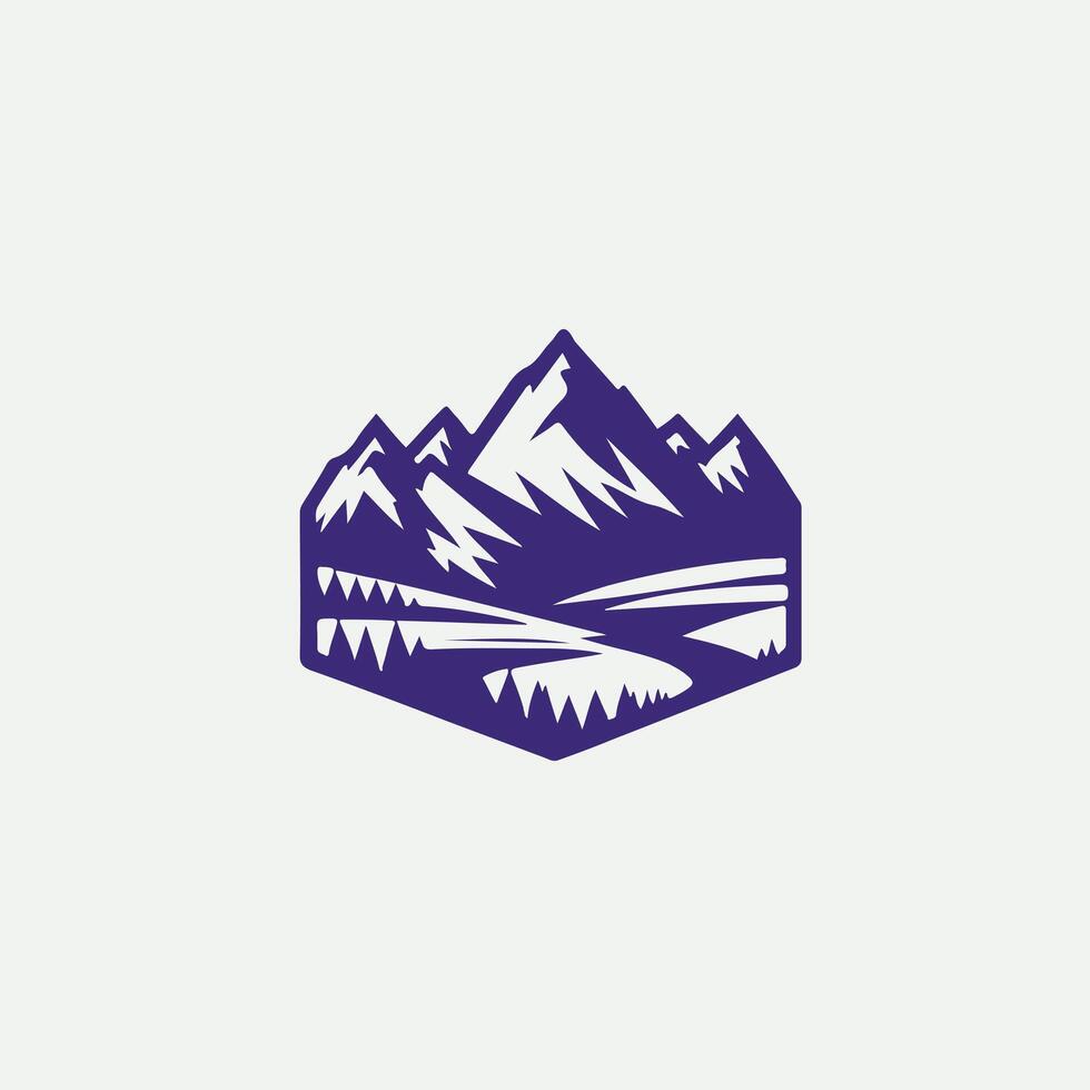 Ridge Crest Mountain Biking Logo Design vector