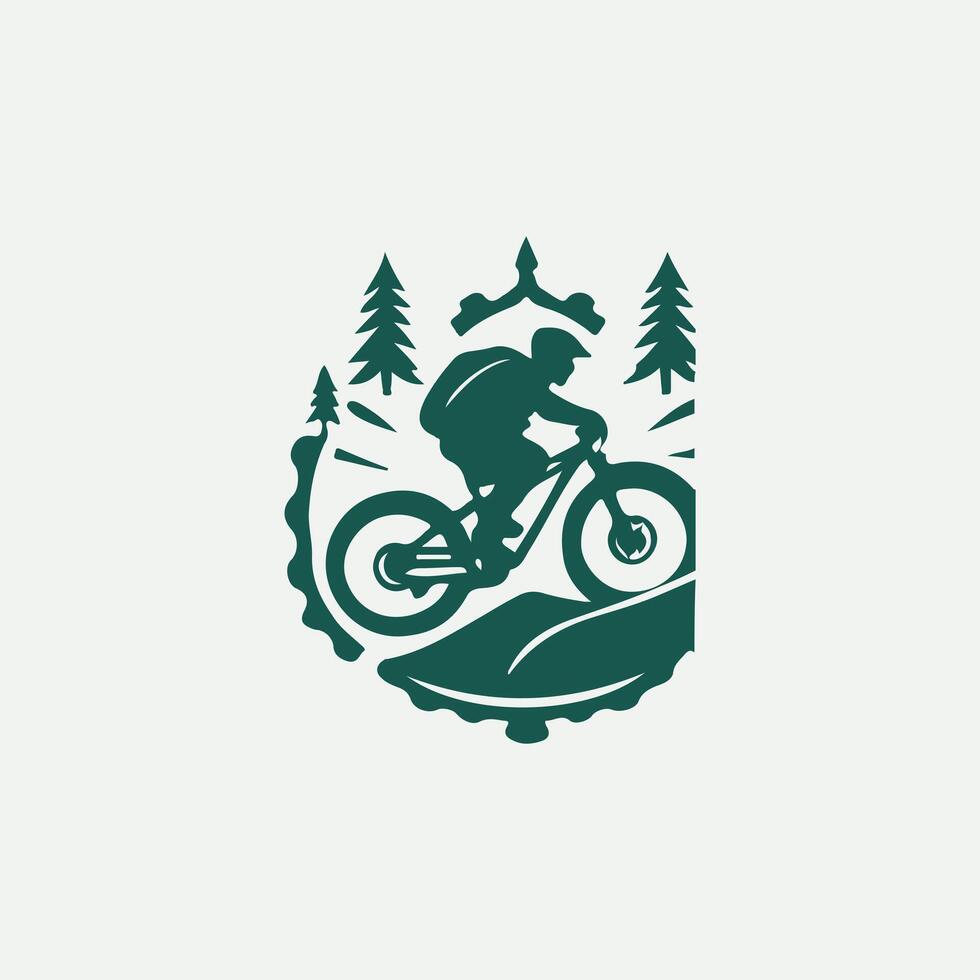 MudBound Riders Mountain Biking Logo Design vector