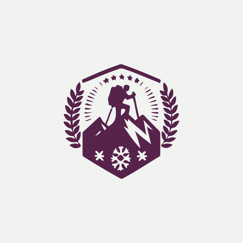 Peak Climbers Mountaineering logo vector