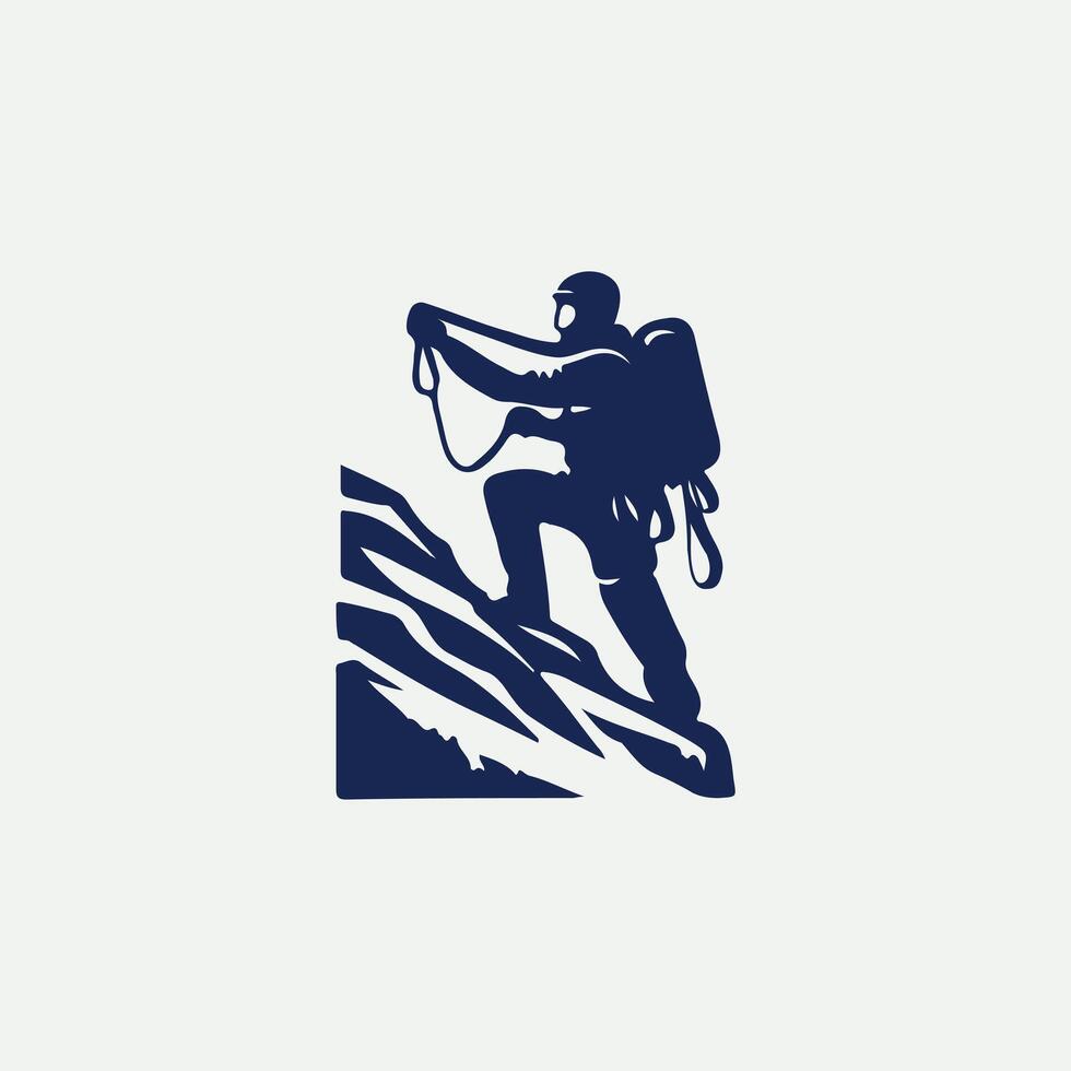 Frozen Path Explorers Ice Climbing Logo Design vector