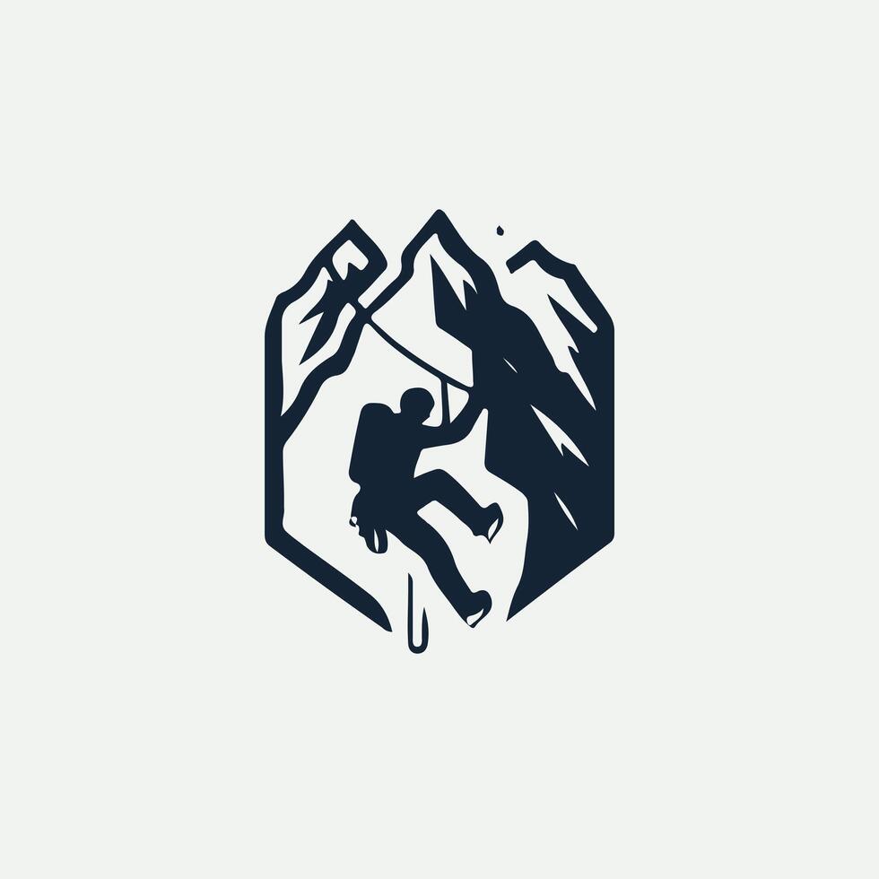 Arctic Ascend Ice Climbing Logo vector