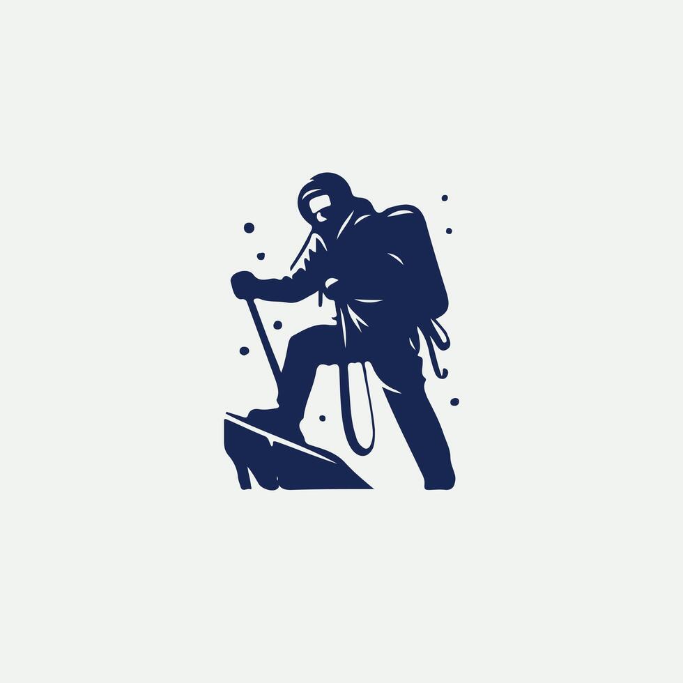 Crystal Glide Ice Climbing Logo vector