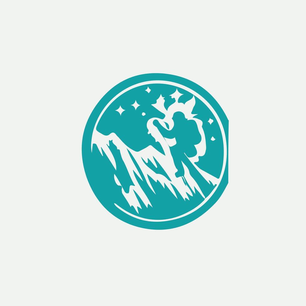 Crystal Ridge Ice Climbing Logo vector