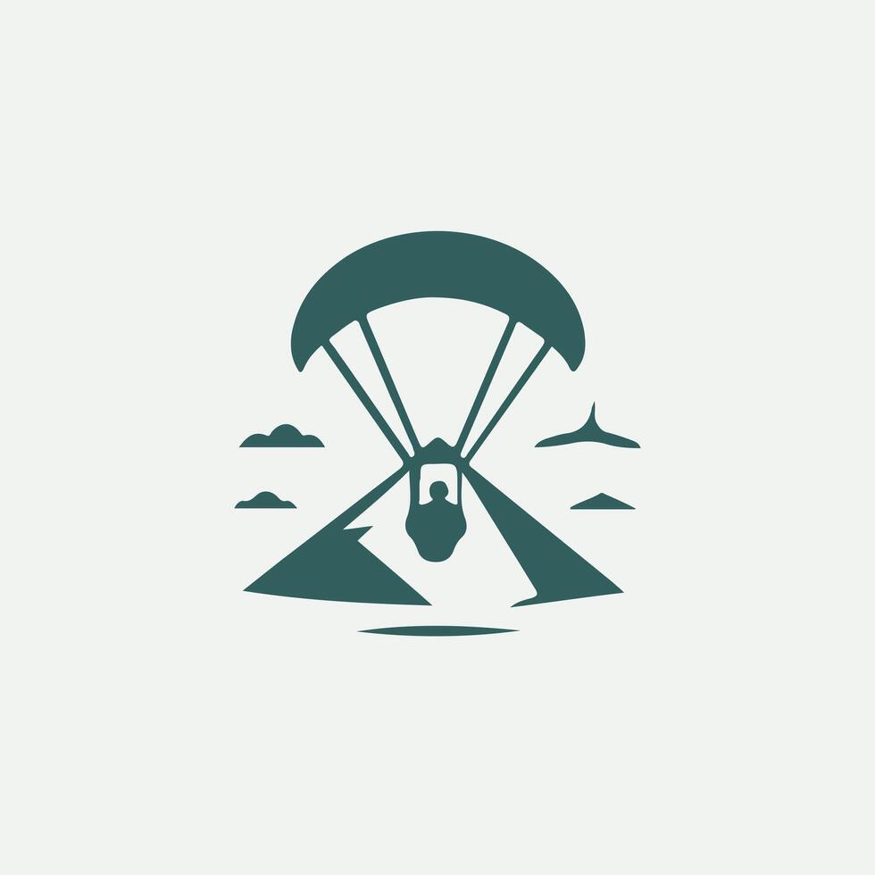 Elevators Paragliding logo vector