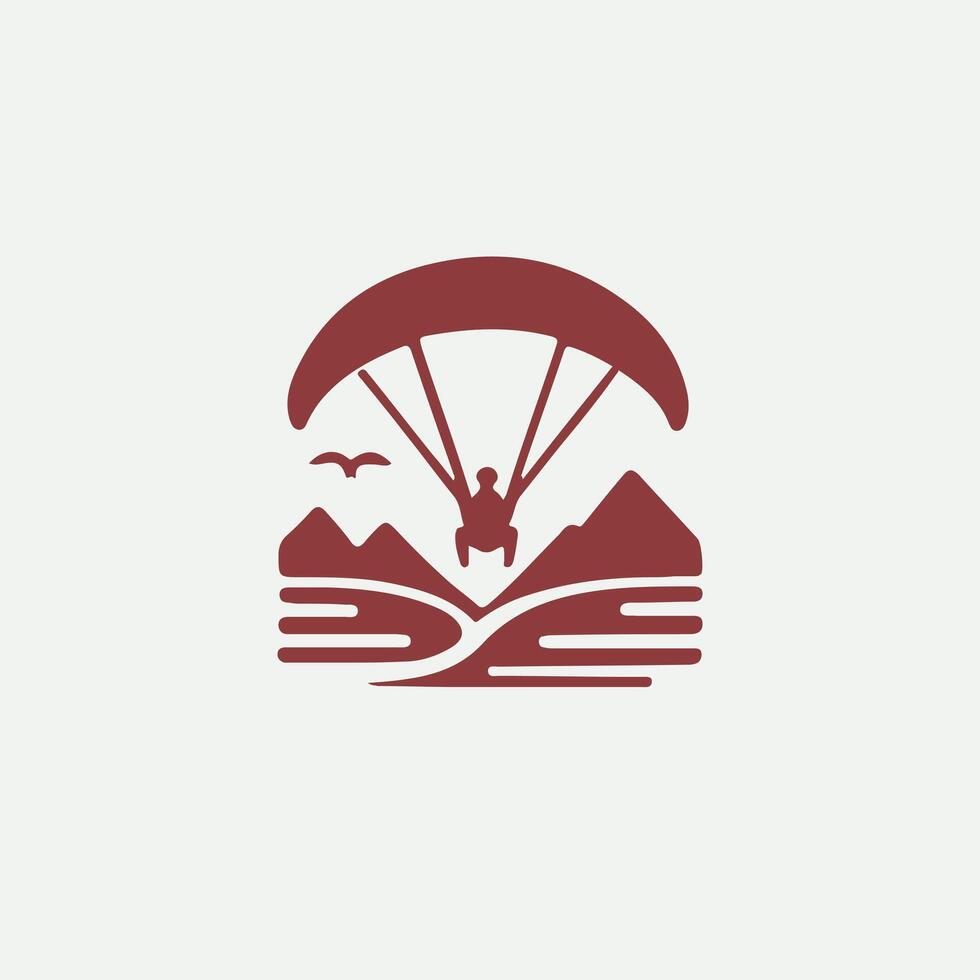 High Fly Adventures Paragliding logo vector