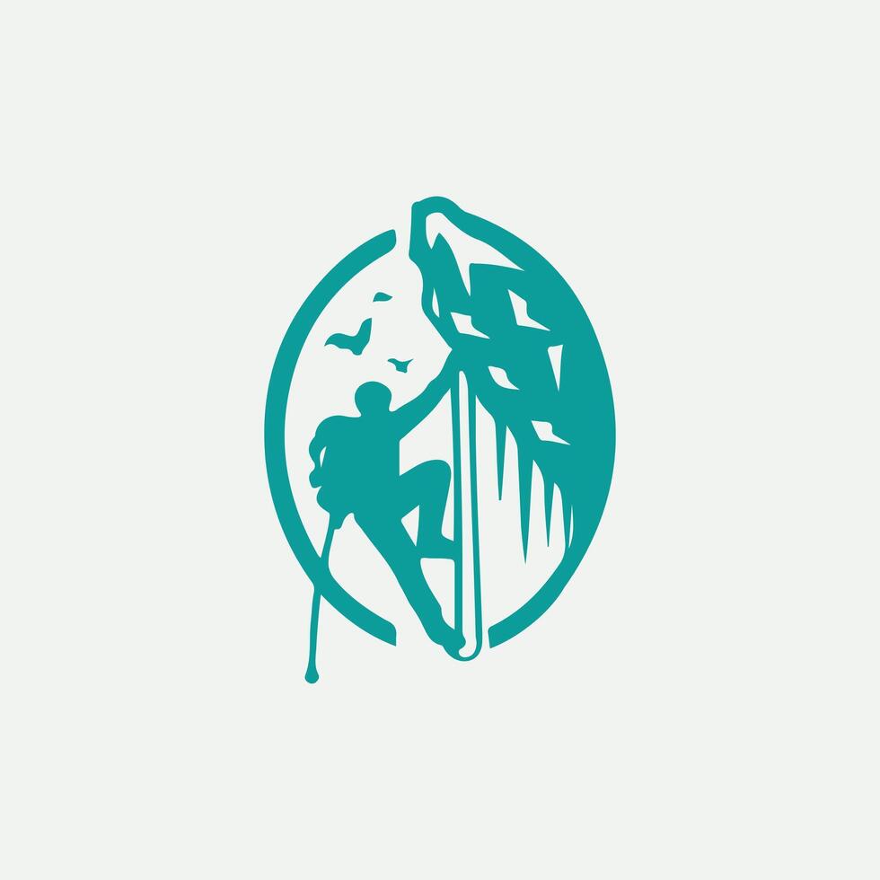 Ice Climbing Peak Adventures Logo vector