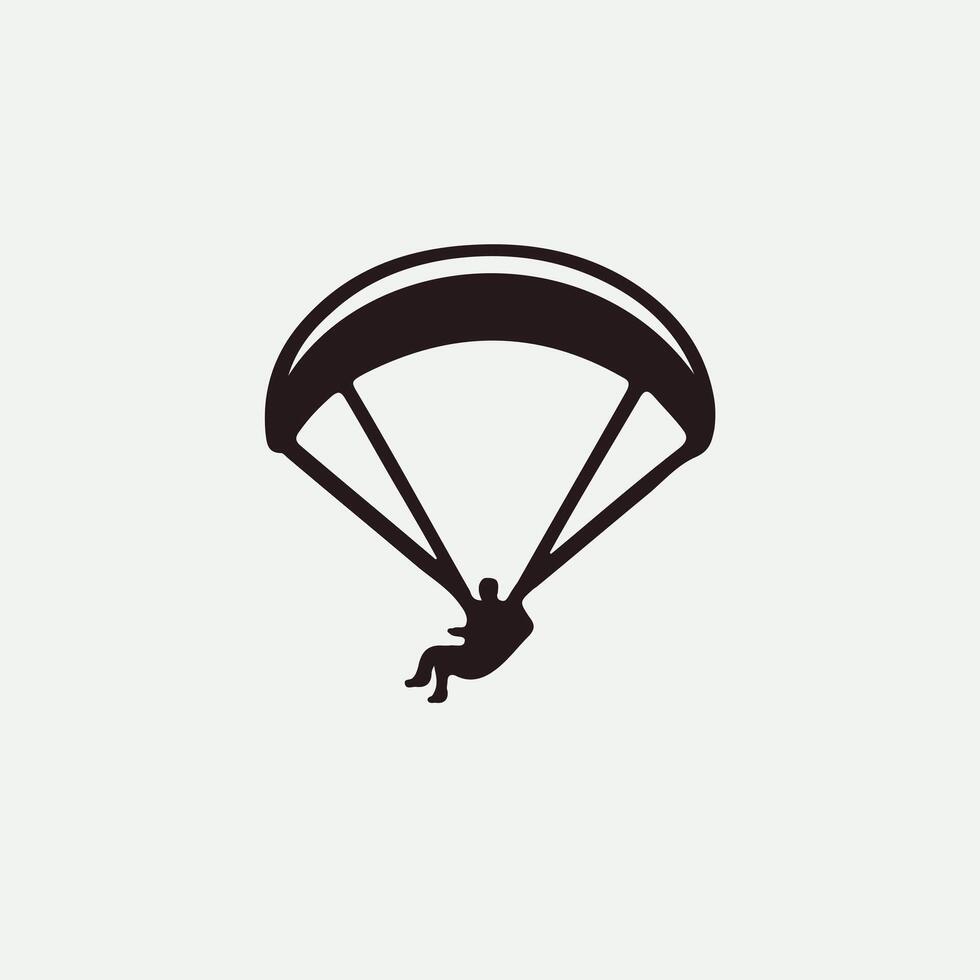 Dream Glide paragliding logo vector