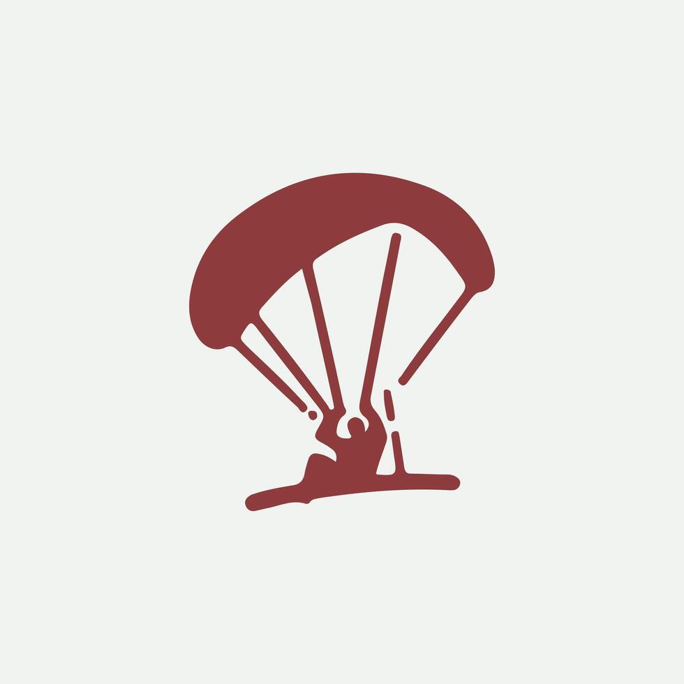 Free Sky paragliding logo vector