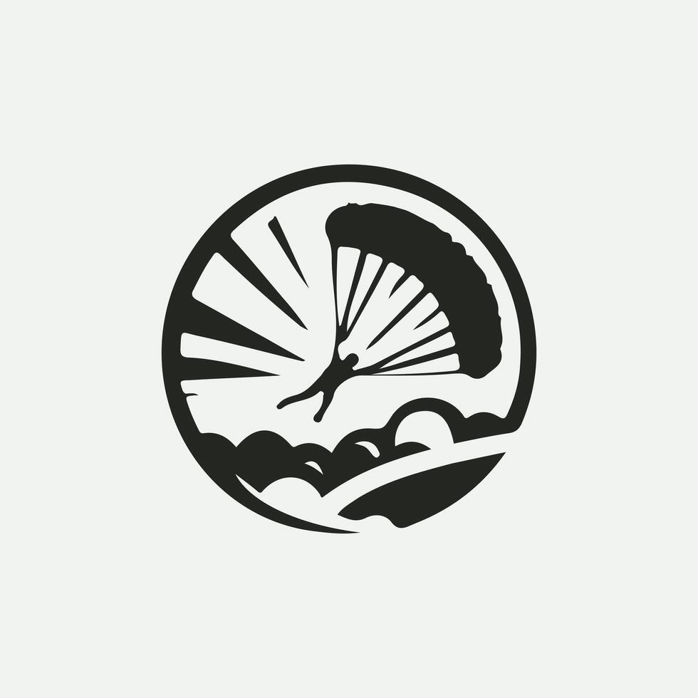 Thrill Sky Dive Logo vector