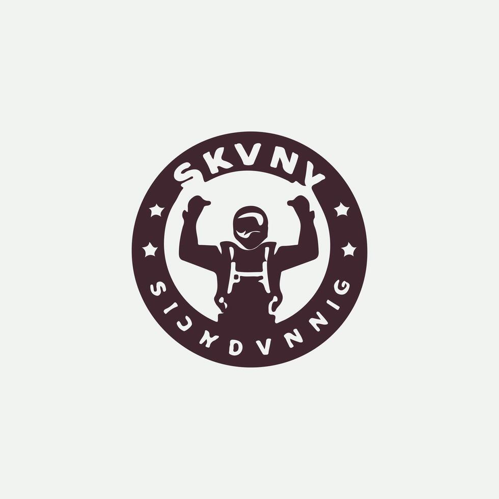 Epic Sky diving Logo vector
