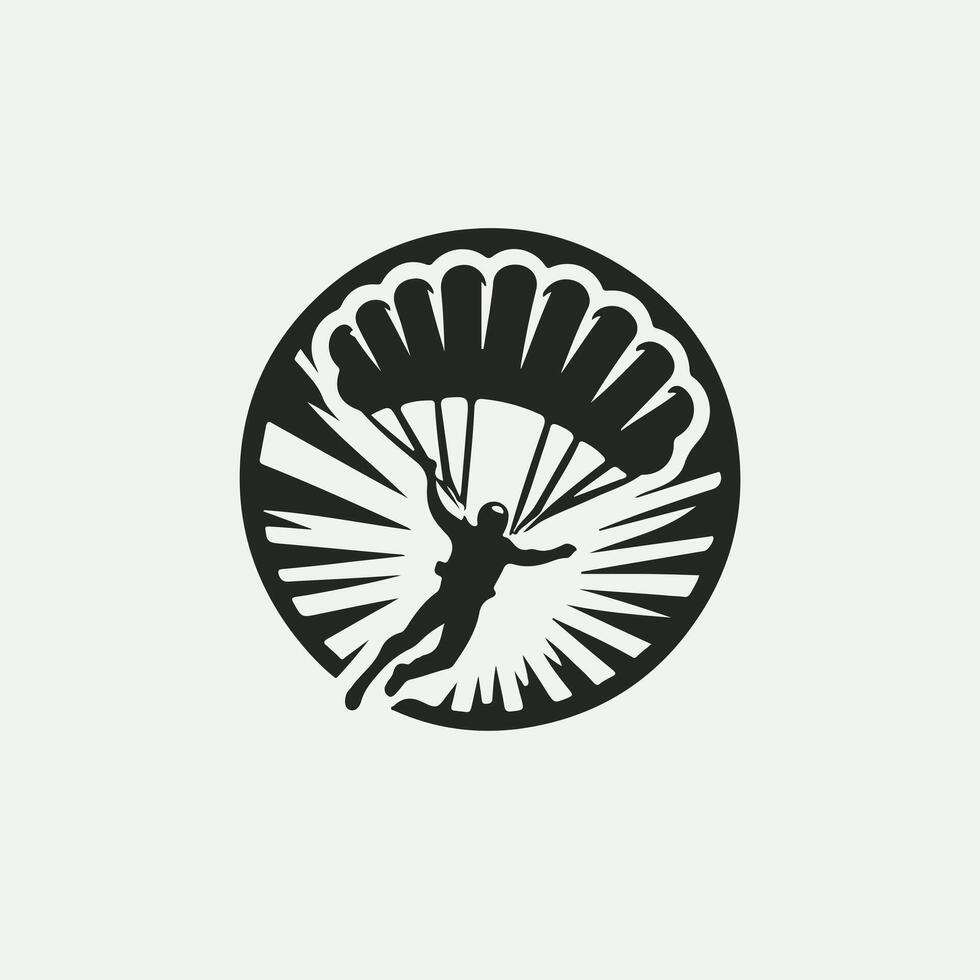 The Drop Collective Sky Diving Logo vector