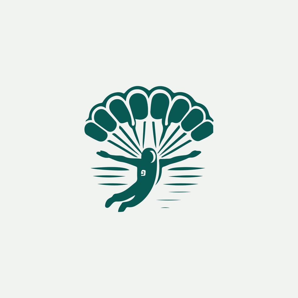 Sky Dive Vibes Logo vector