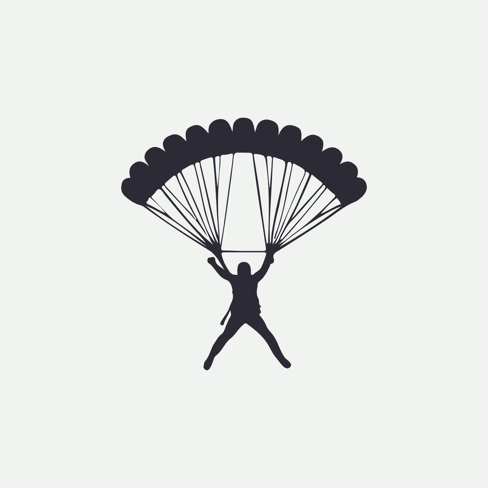 Cloud Bound Sky Diving Logo vector