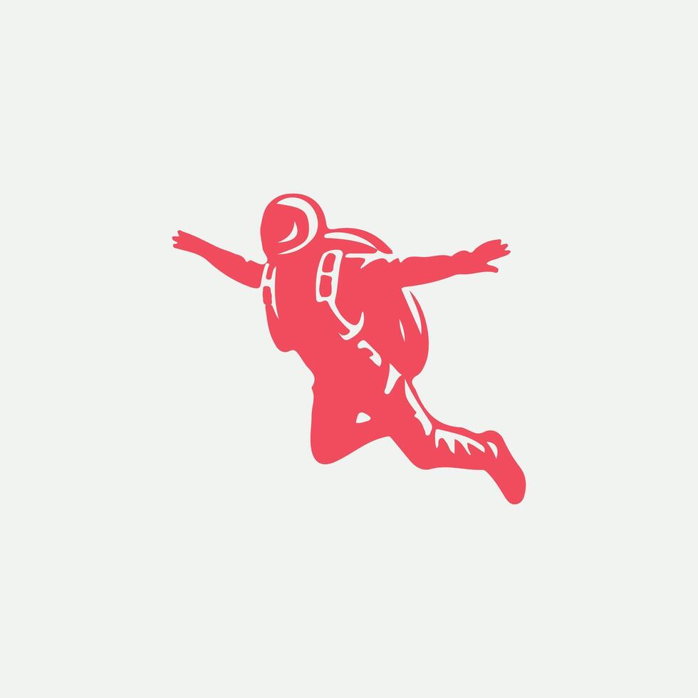 Thunder Jump Sky Diving Logo vector