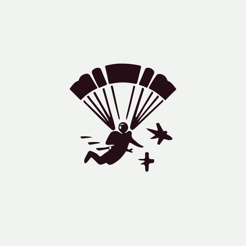 Infinite Freefall Sky Diving Logo vector