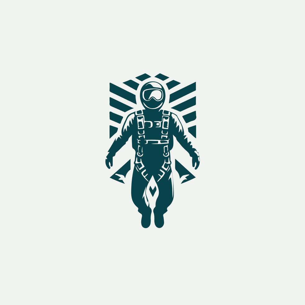 Into Freedom Sky Diving Logo vector