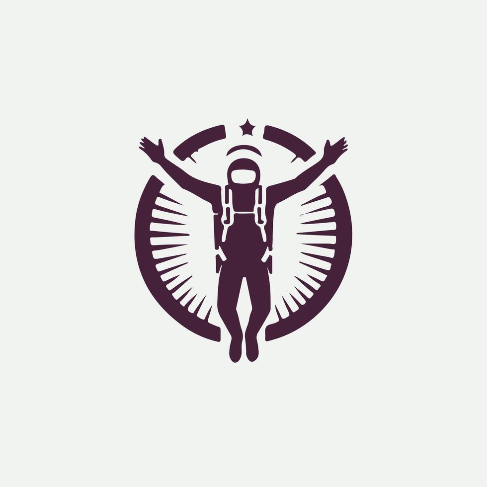 AirRider Sky Diving Logo vector