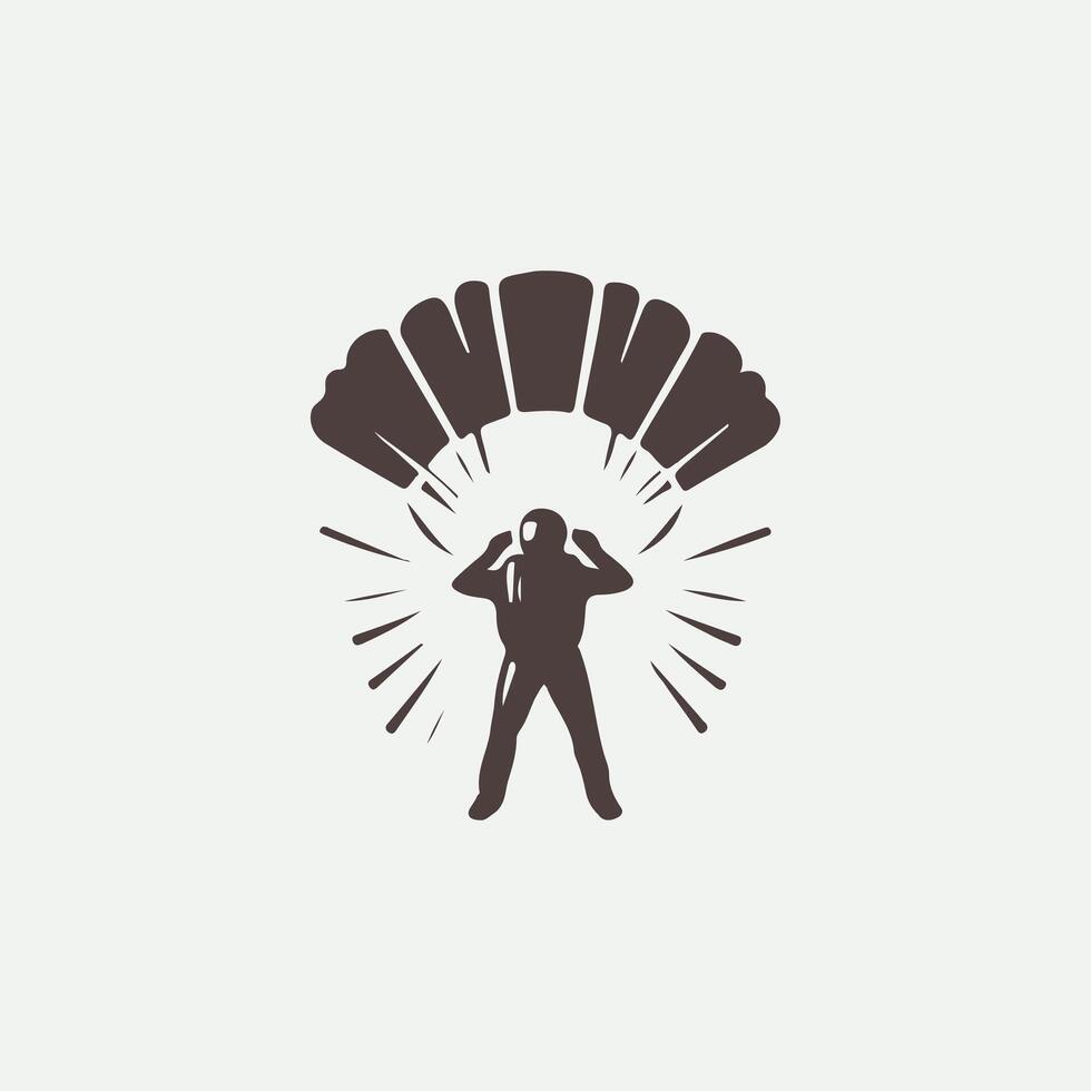 Jump Beyond Sky Diving Logo vector