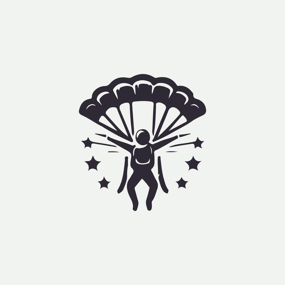 Air Streak Adventures Sky Diving Logo vector