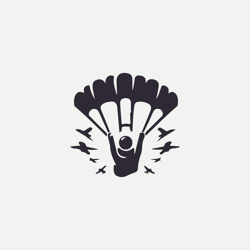 Free Bound Sky Diving Logo vector