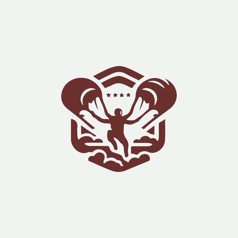 High Velocity Sky Diving Logo vector