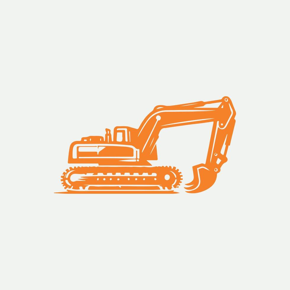 Trac Master X Crawler Excavators logo vector