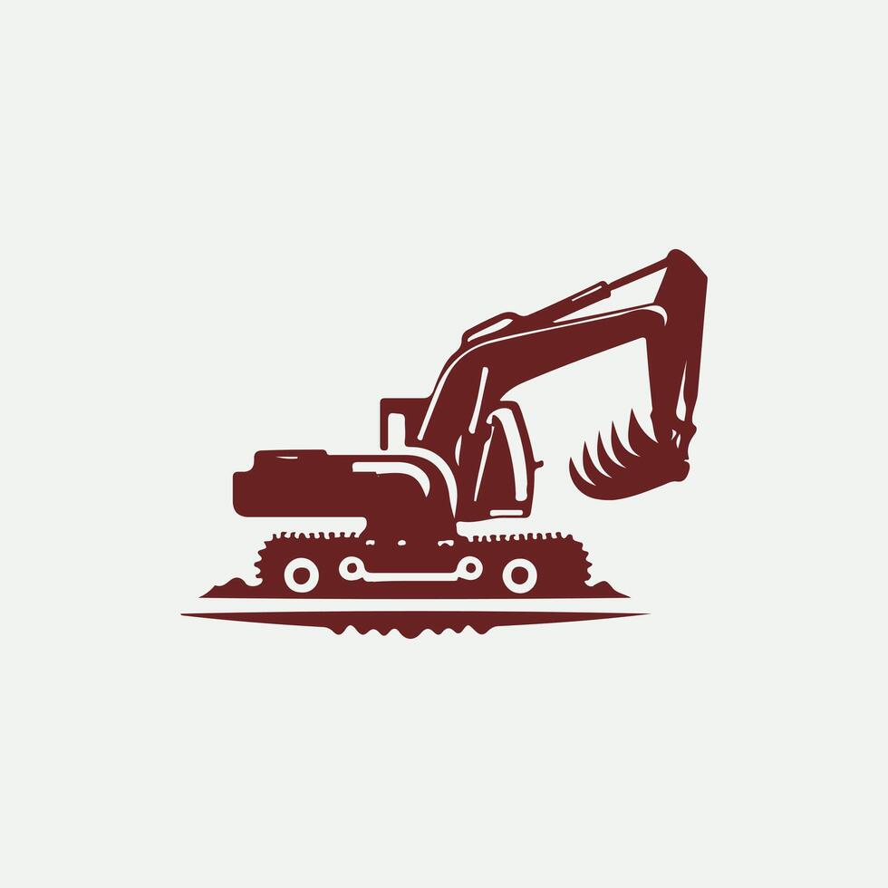 Iron Shifter Crawler Excavators logo vector