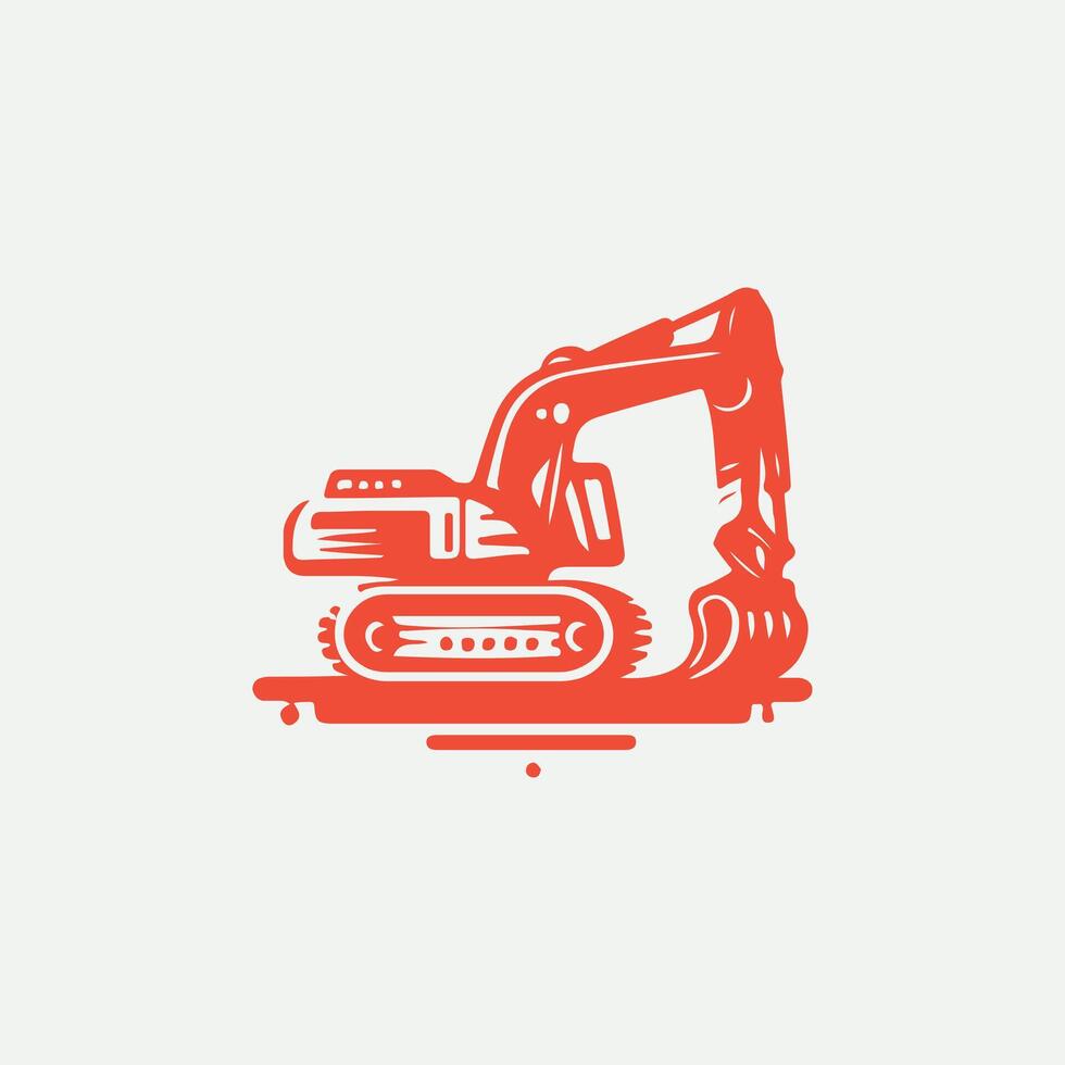 Pro Track Excavator Crawler Excavators logo vector