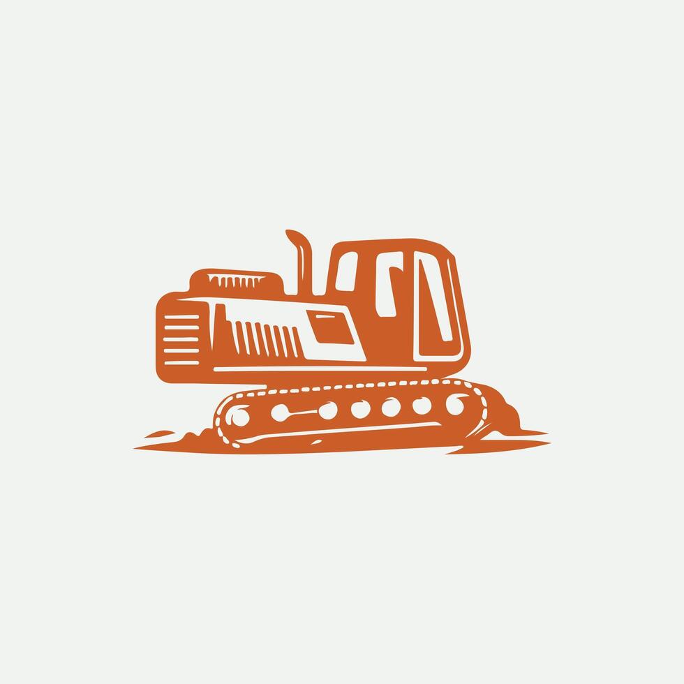 Mega Track Crawler Excavators logo vector