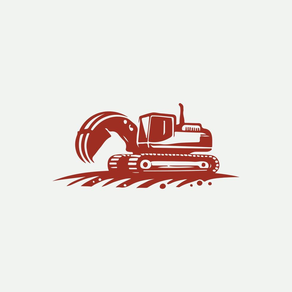 Super Crawler Crawler Excavators logo vector