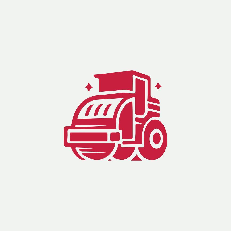 Precision Tread Road Roller logo vector
