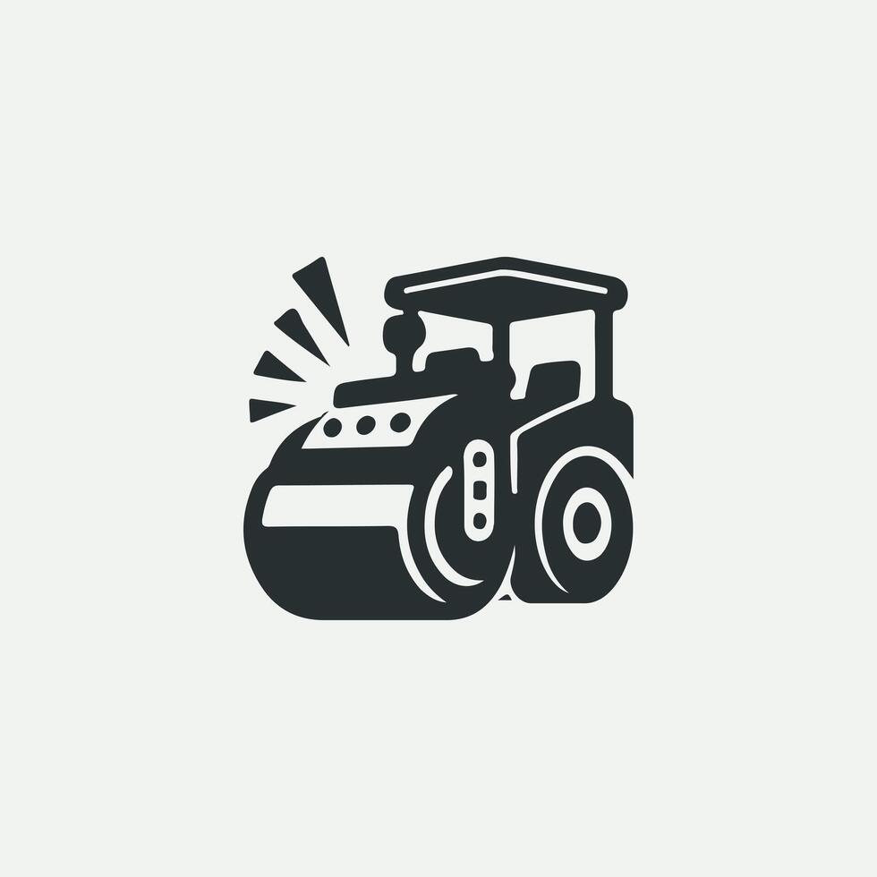 Road Pulse Road Roller logo vector