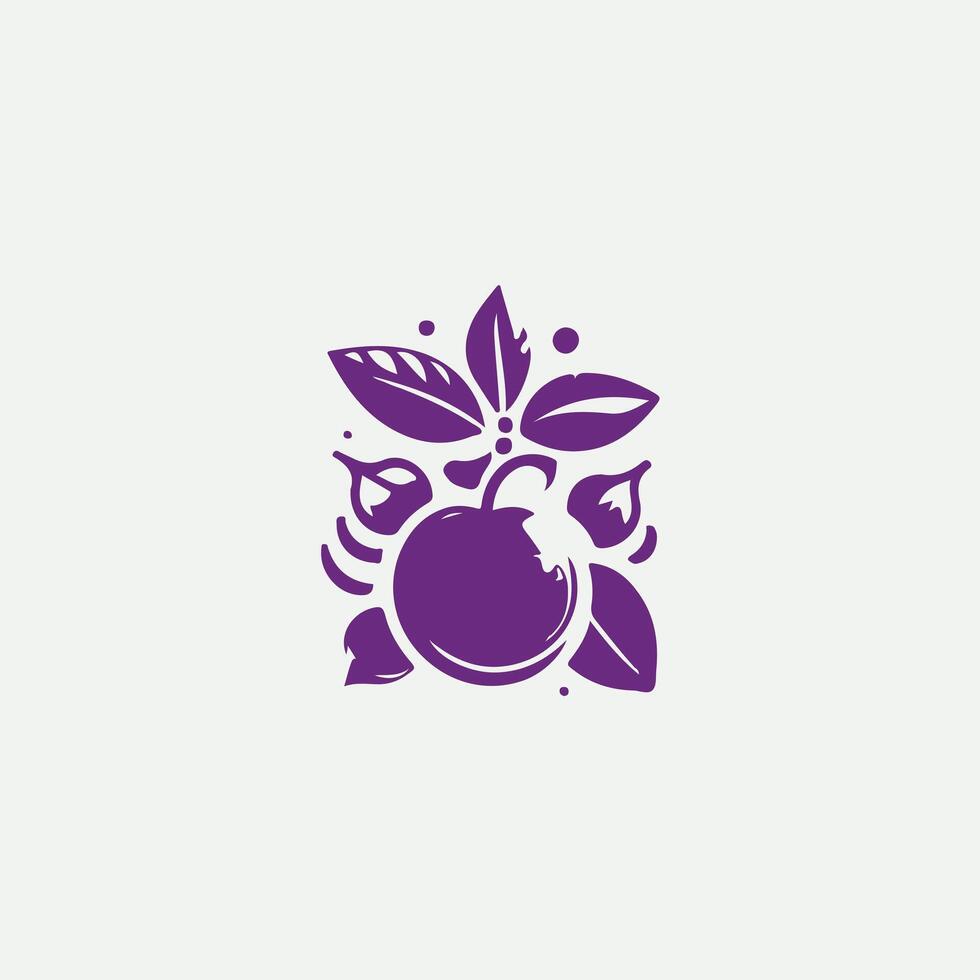 Fresh Orchard Natural Fruits Logo Design vector