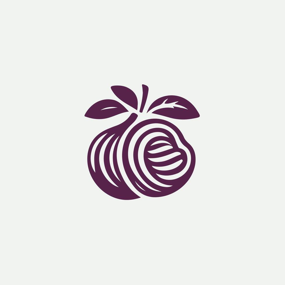Vita Natural Fruits Logo Design vector