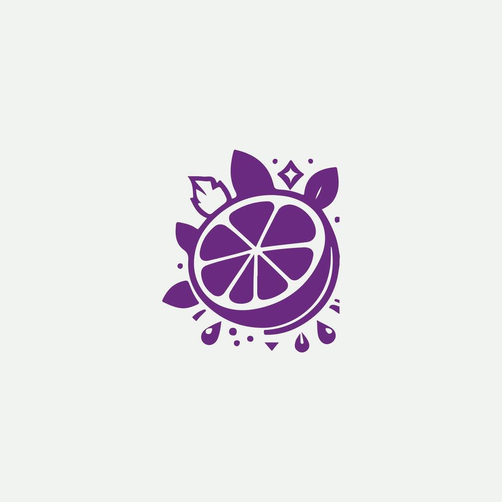 Fruition Bliss Natural Fruits Logo Design vector