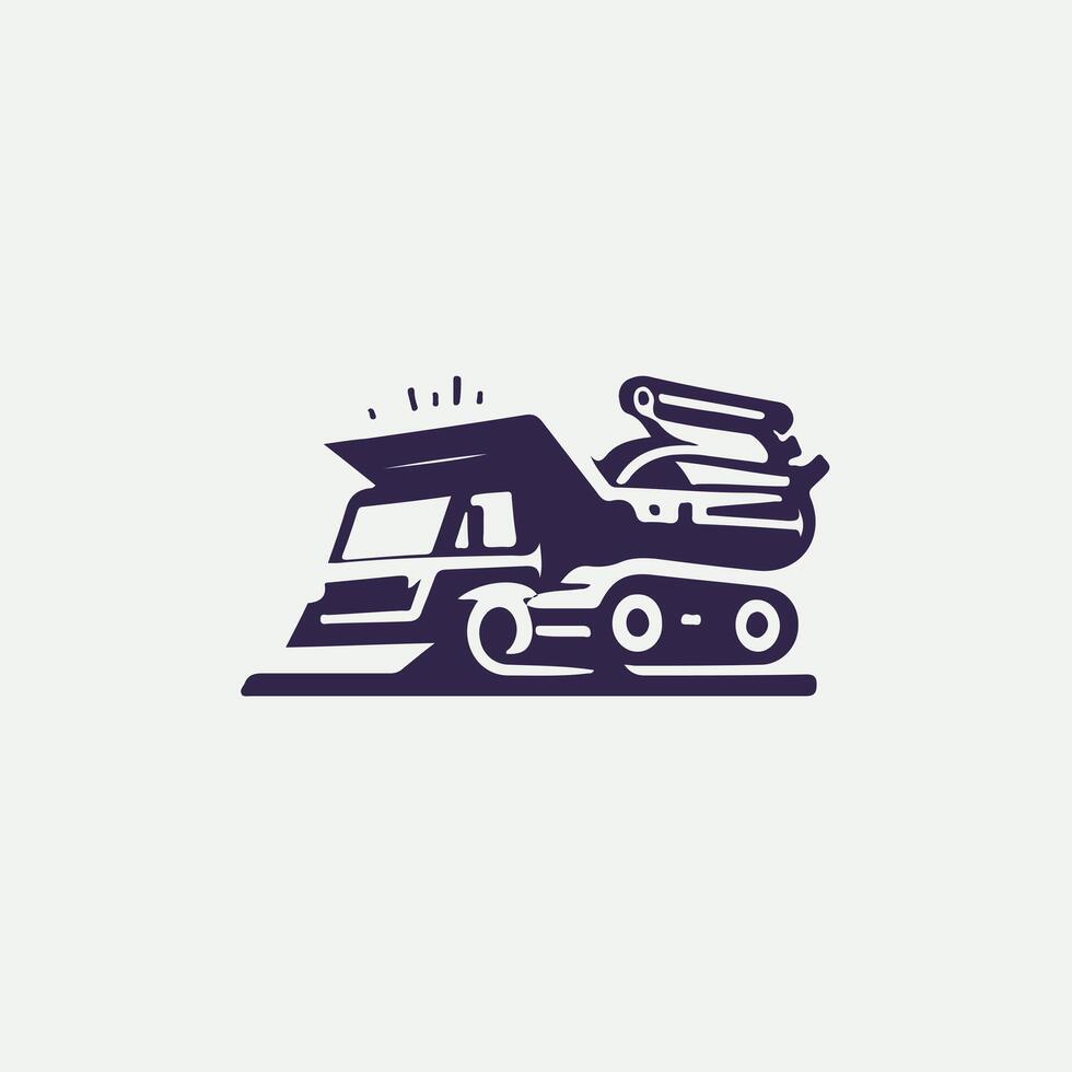 Mega Press Compactor design vector