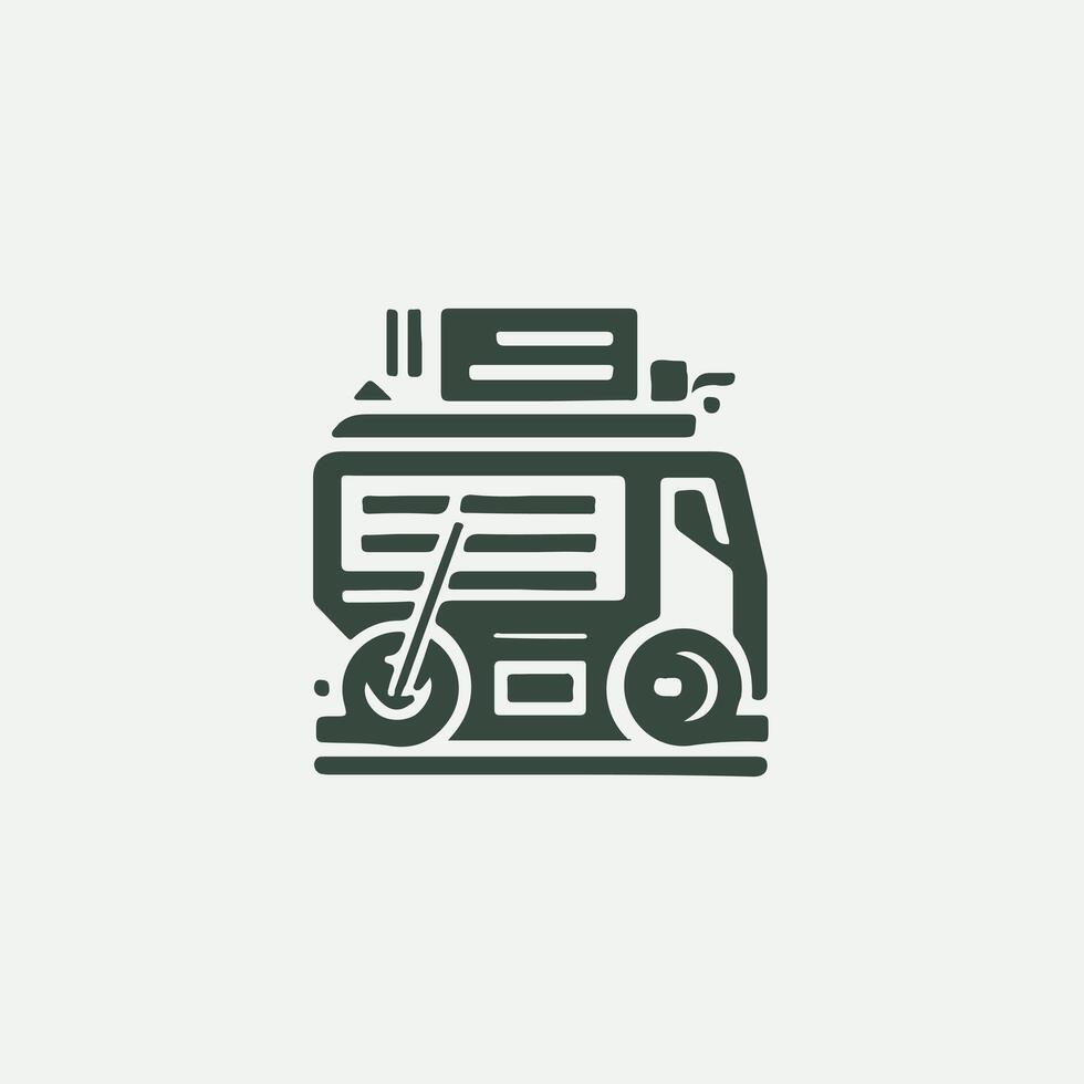 Compaction King Compactor design vector