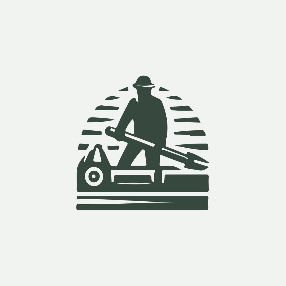 Power Trencher Trencher design vector