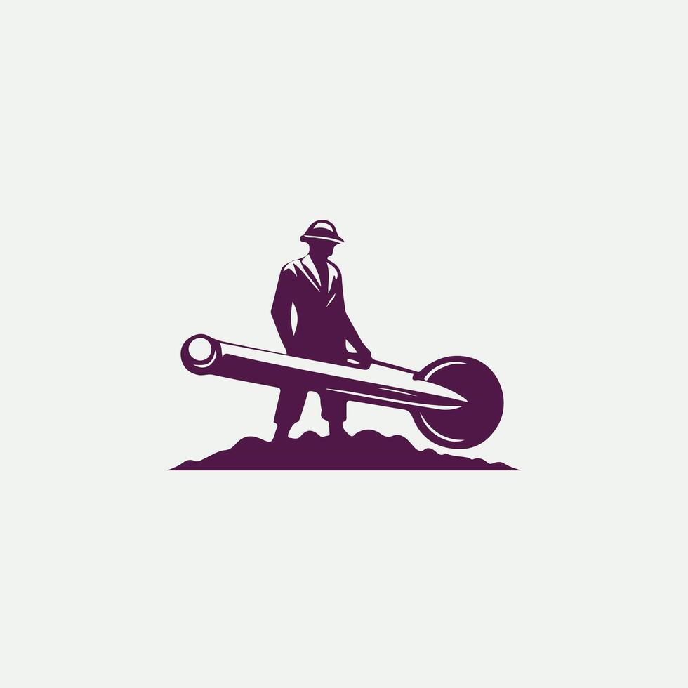 Earth Digger Trencher vector